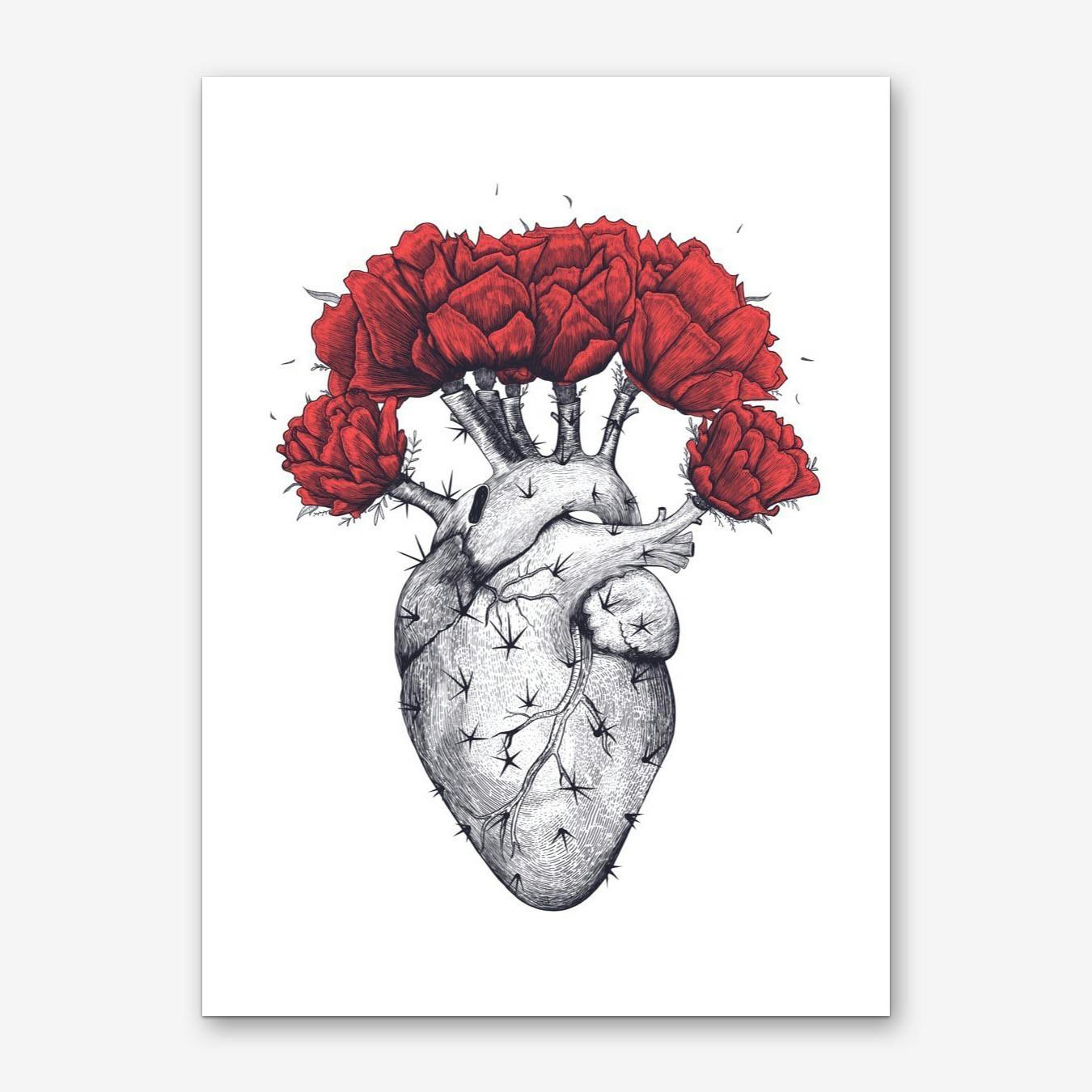 Cactus Heart Print